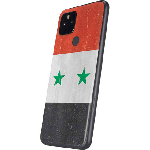 Syria Flag Distressed Google Pixel 4a 5G Skin